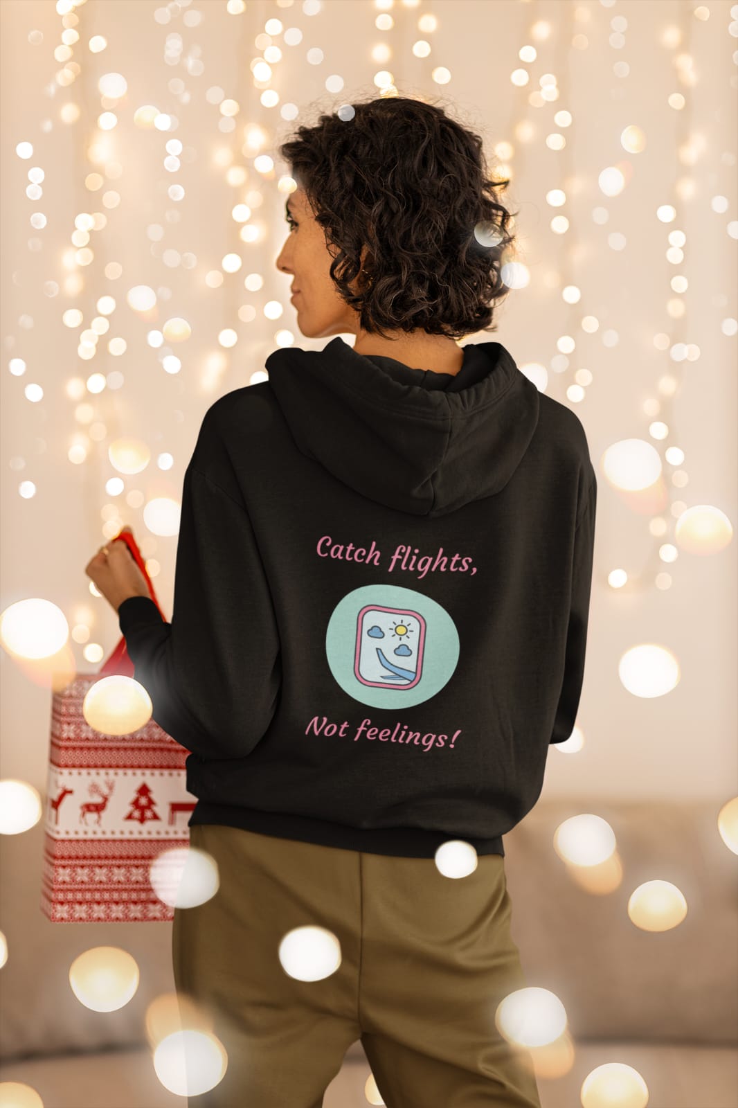 Catch Flight, not feeling | Premium Unisex Winter Hoodie
