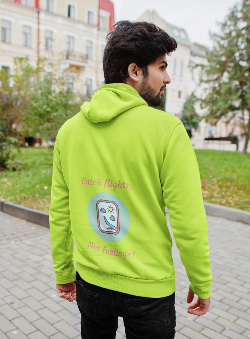 Catch Flight, not feeling | Premium Unisex Winter Hoodie