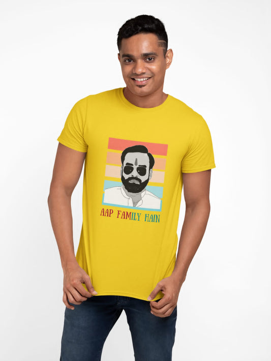 Aap family hain | Premium Half Sleeve Unisex T-Shirt