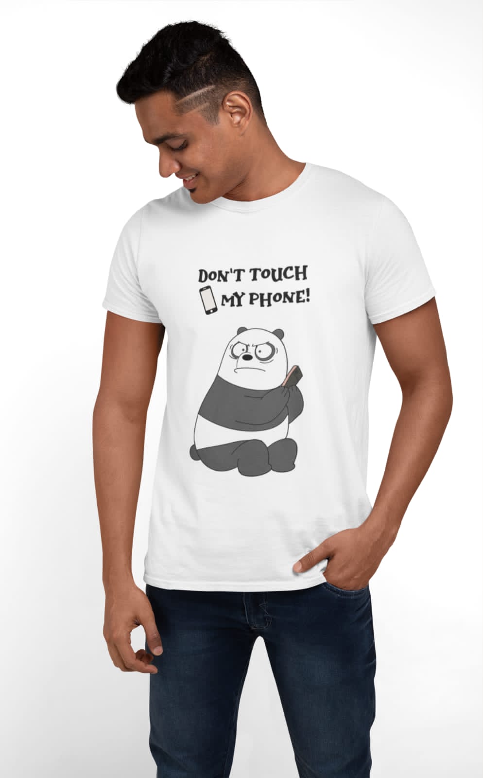 Don't touch my Phone | Premium Half Sleeve Unisex T-Shirt