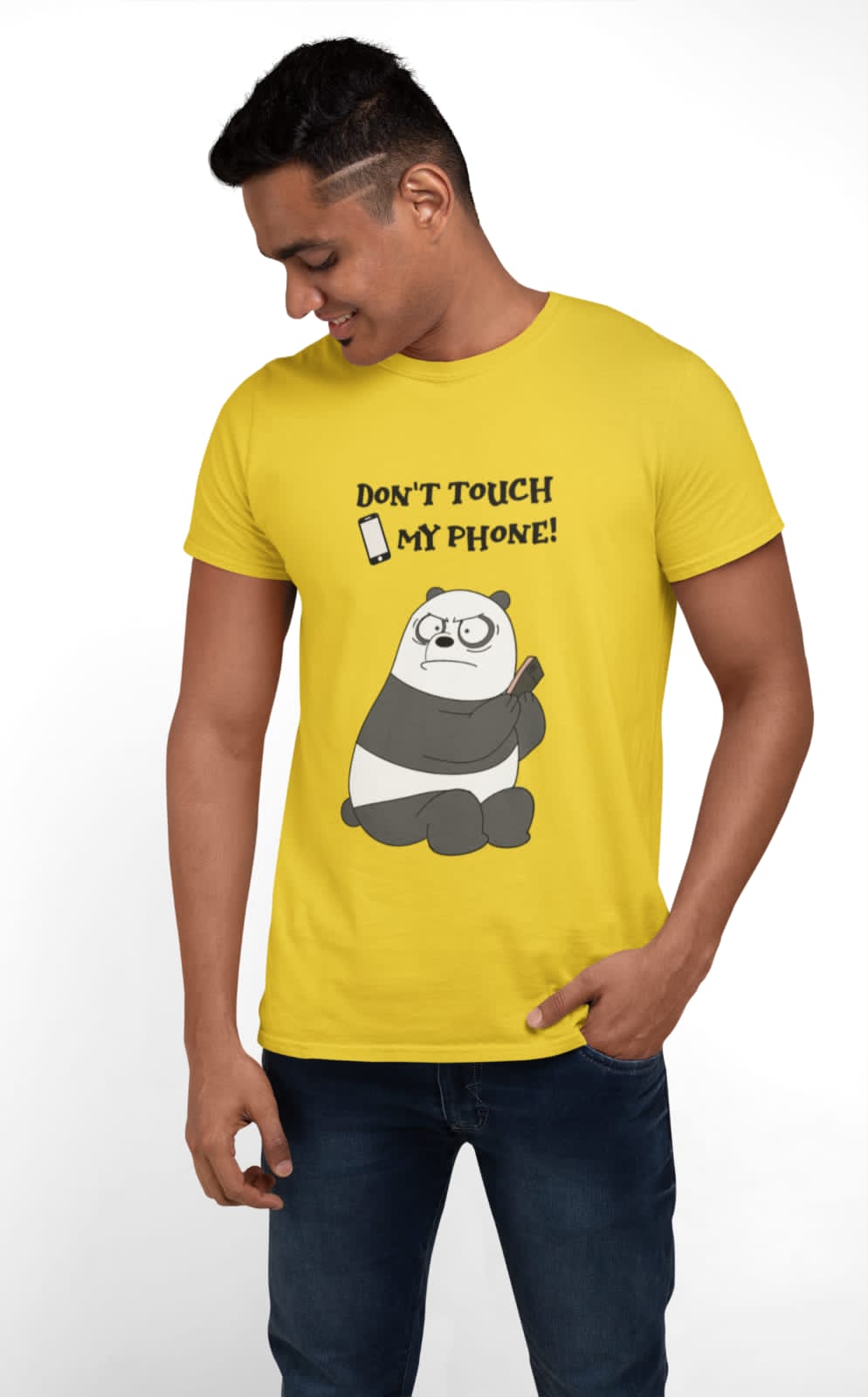 Don't touch my Phone | Premium Half Sleeve Unisex T-Shirt