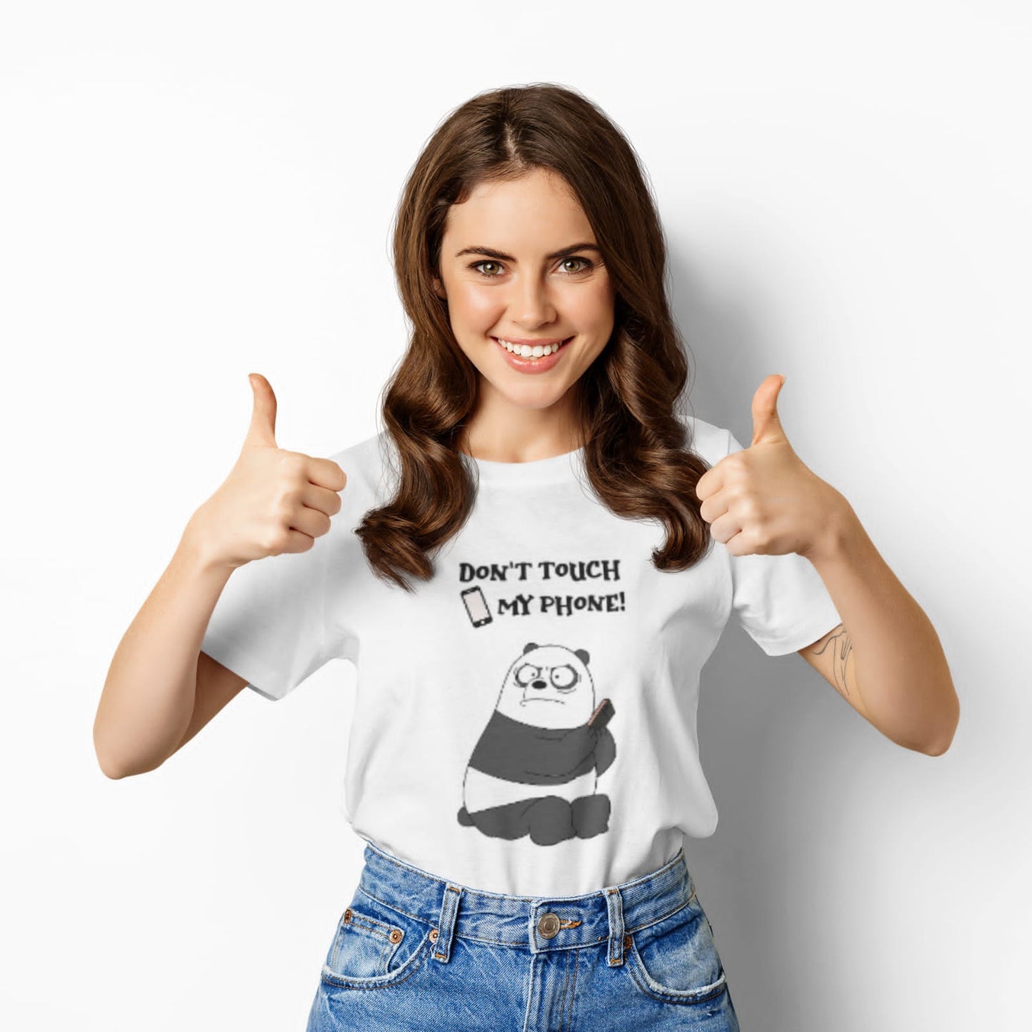 Don't touch my Phone | Premium Half Sleeve Unisex T-Shirt
