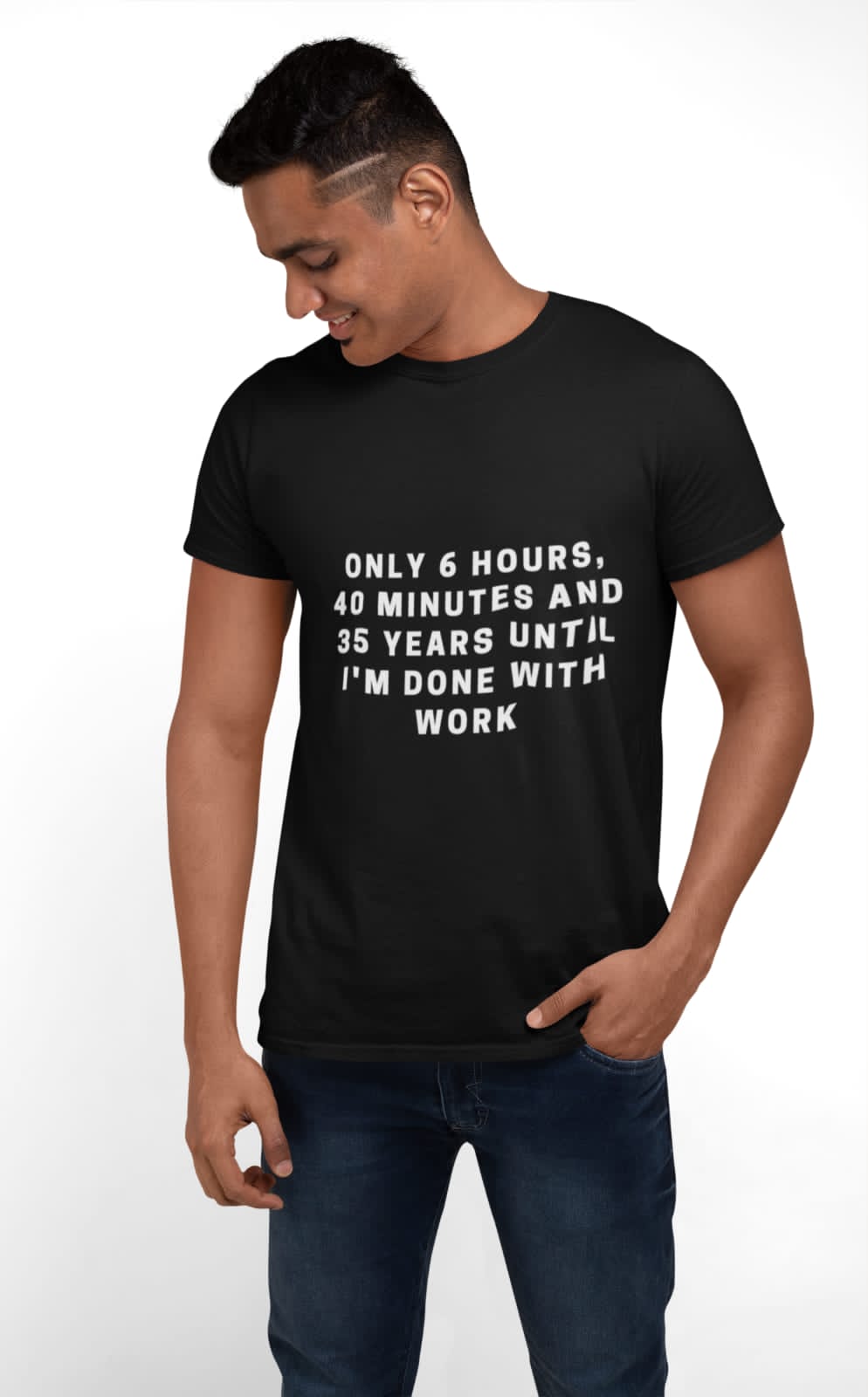 Done with work | Premium Half Sleeve Unisex T-Shirt