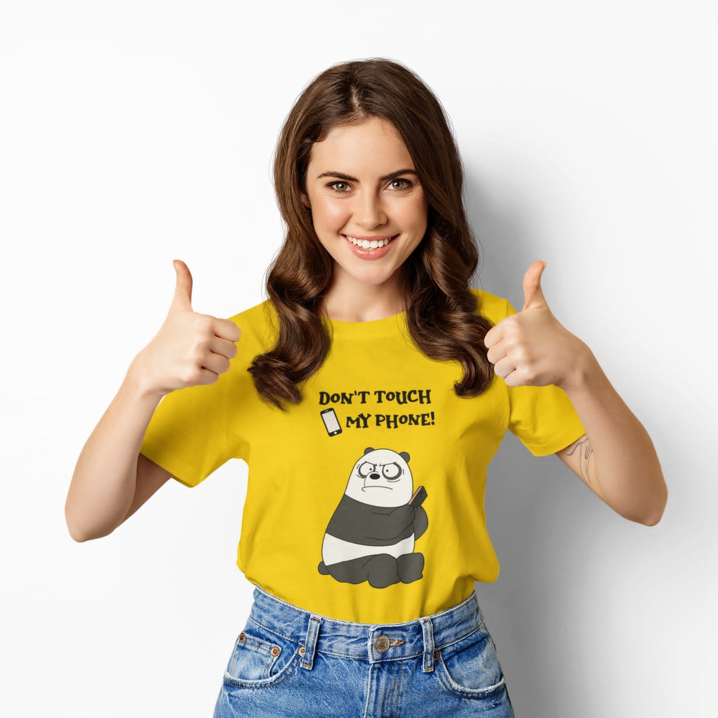 Don't touch my Phone | Premium Half Sleeve Unisex T-Shirt