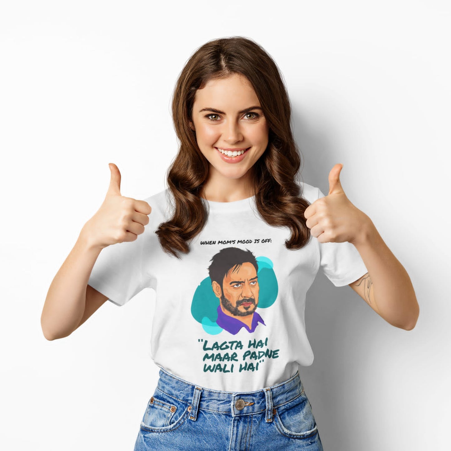 When mom's mood is off | Half Sleeve Unisex T-Shirt
