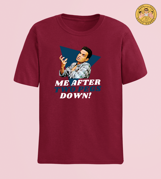 Two peg down | Half Sleeve Unisex T-Shirt