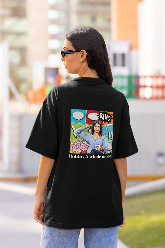 Robin a whole mood | Dropped Sleeve Unisex T-Shirt