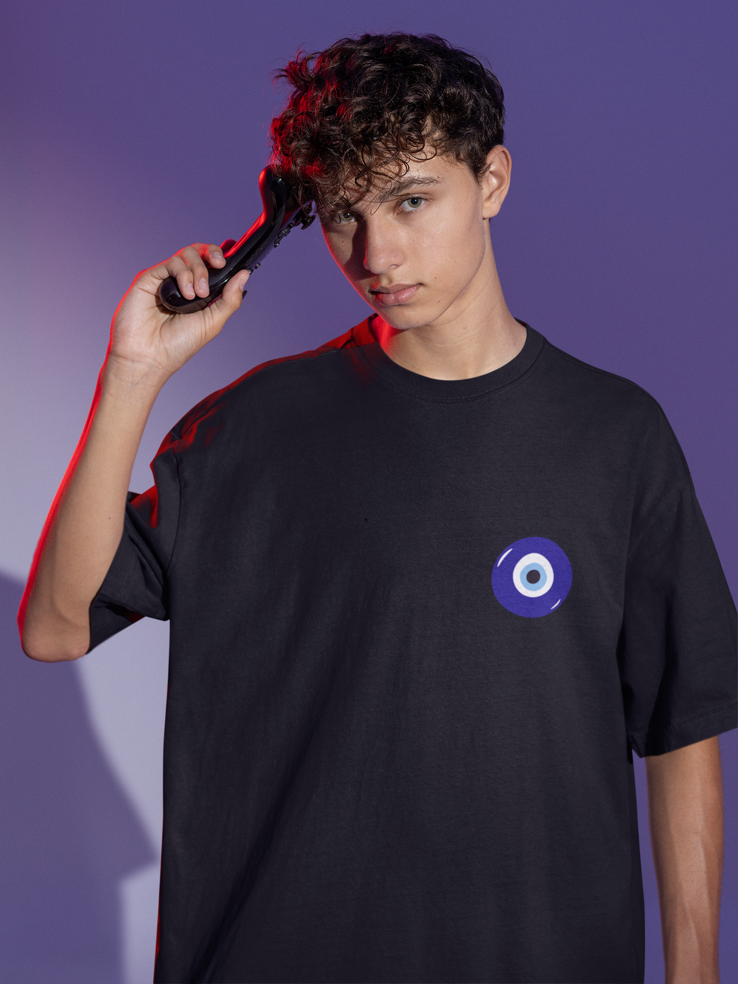 Evil Eyes | Dropped Sleeve Unisex Tee