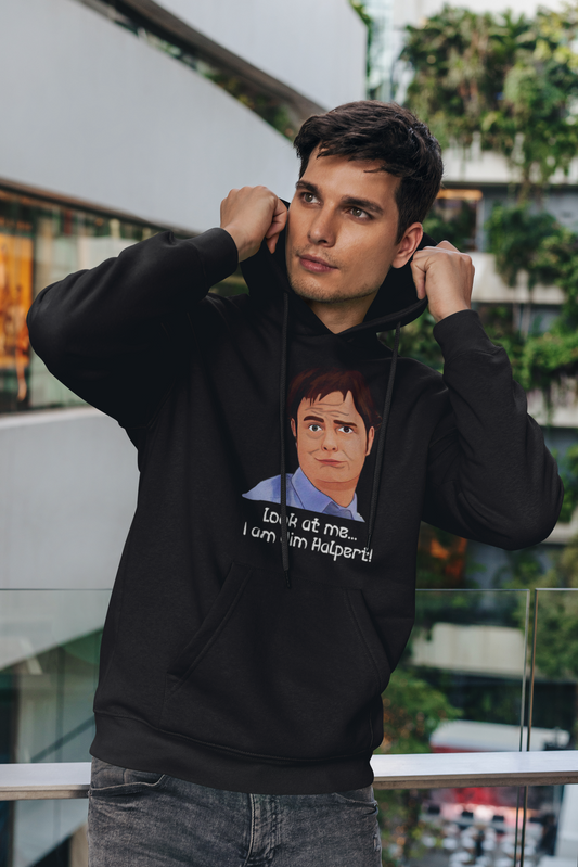 Look at me...I am Jim Halpert | Premium Unisex Winter Hoodie