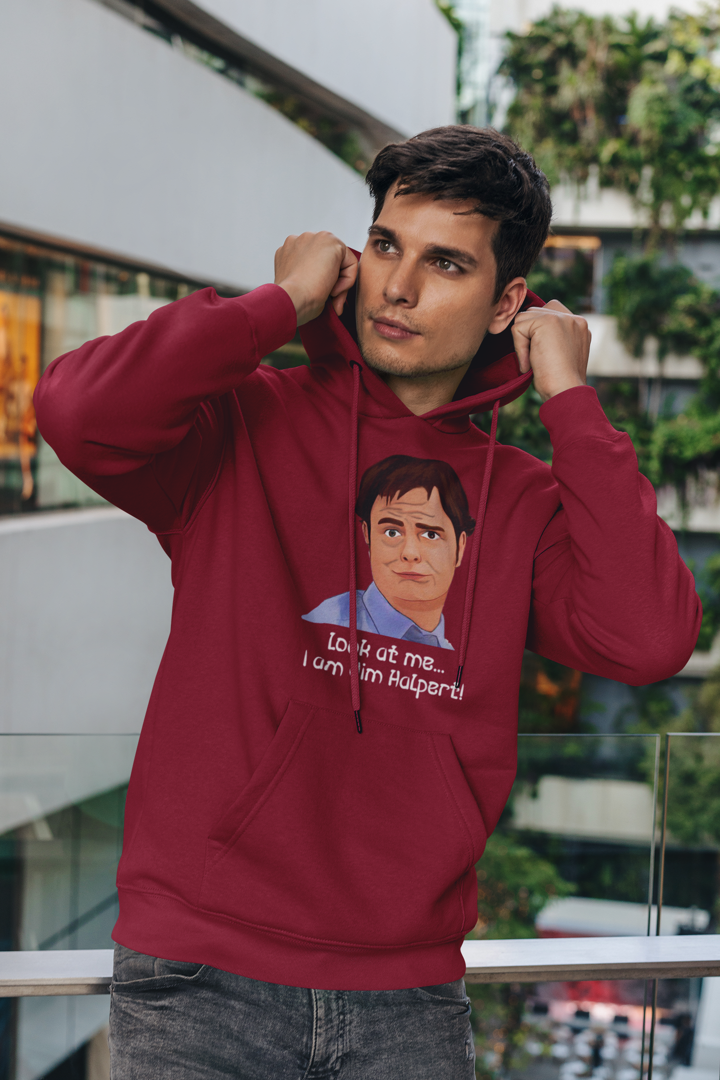 Look at me...I am Jim Halpert | Premium Unisex Winter Hoodie