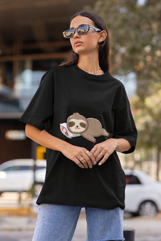 Sleepy koala | Dropped Sleeve Unisex T-Shirt
