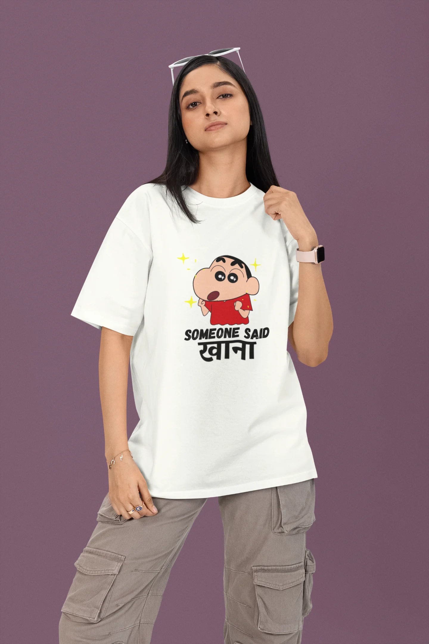 Someone Said Khana | Shinchan | Dropped Sleeve Unisex Tee