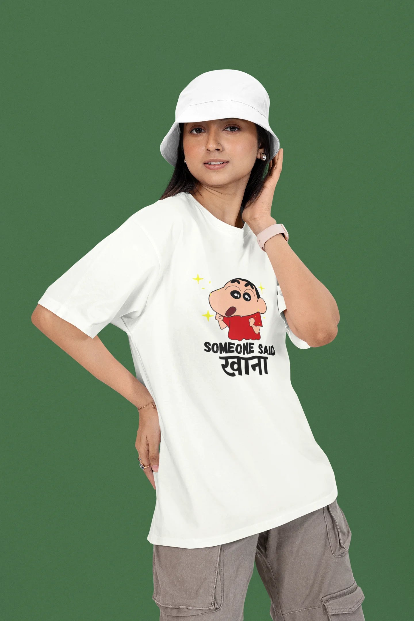 Someone Said Khana | Shinchan | Dropped Sleeve Unisex Tee