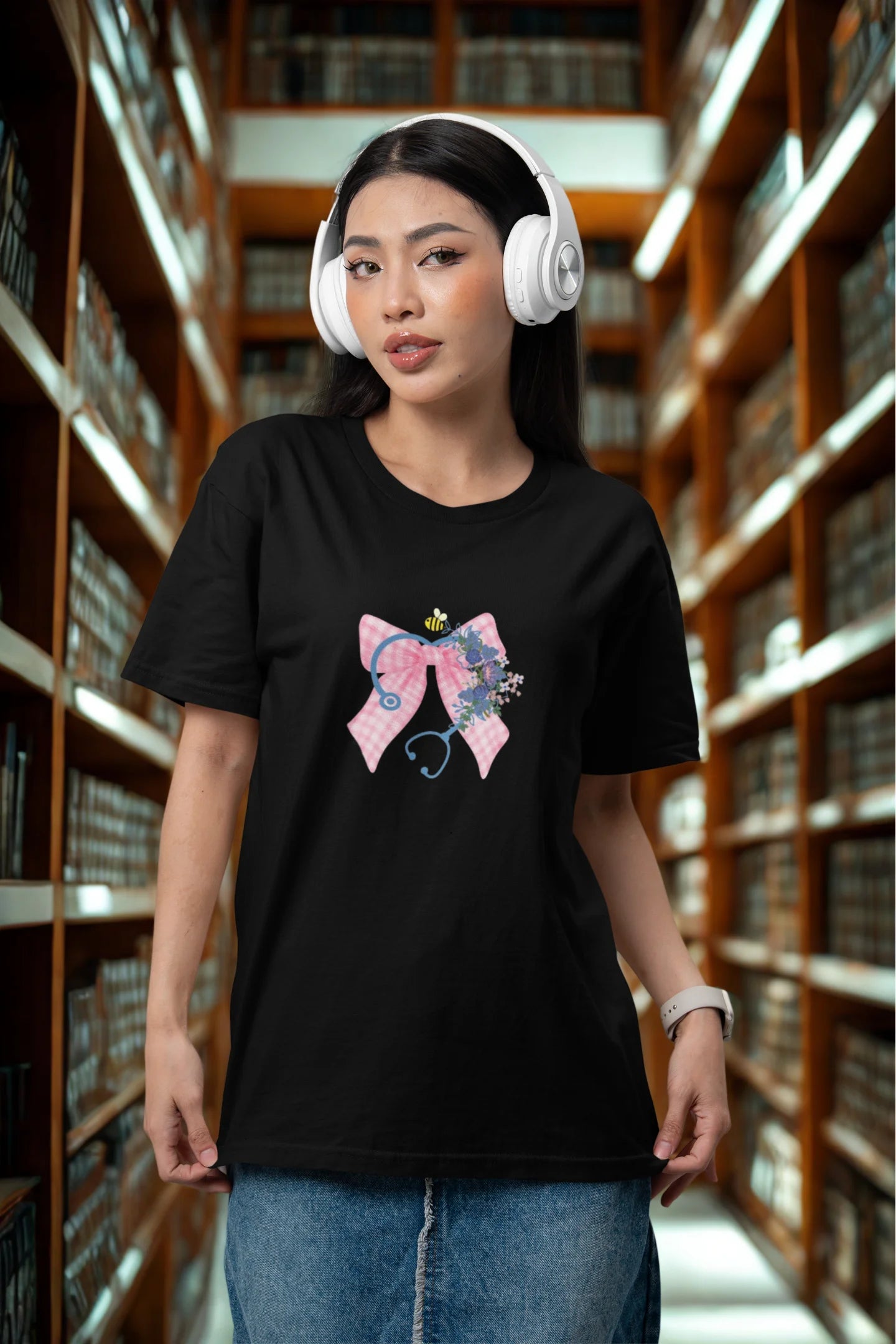 Stethoscope | Medico | Dropped Sleeve Unisex Tee