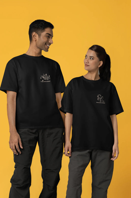Space Couple | Dropped Sleeve Unisex T-Shirt