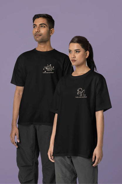 Space Couple | Dropped Sleeve Unisex T-Shirt