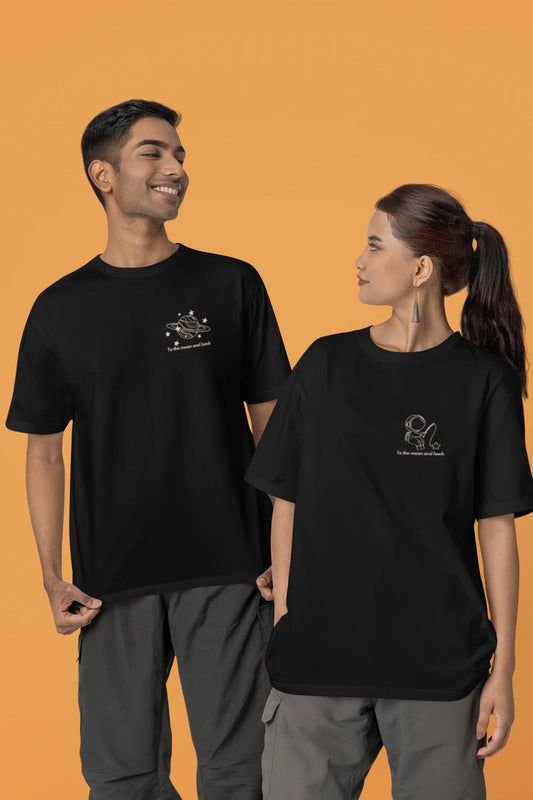 Space Couple | Dropped Sleeve Unisex T-Shirt