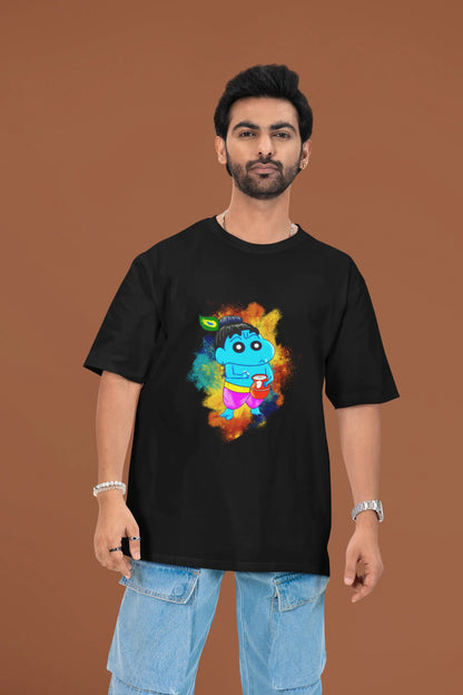 Krishna Shinchan | Shinchan | Dropped Sleeve Men's Tee