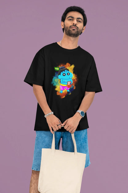 Krishna Shinchan | Shinchan | Dropped Sleeve Men's Tee