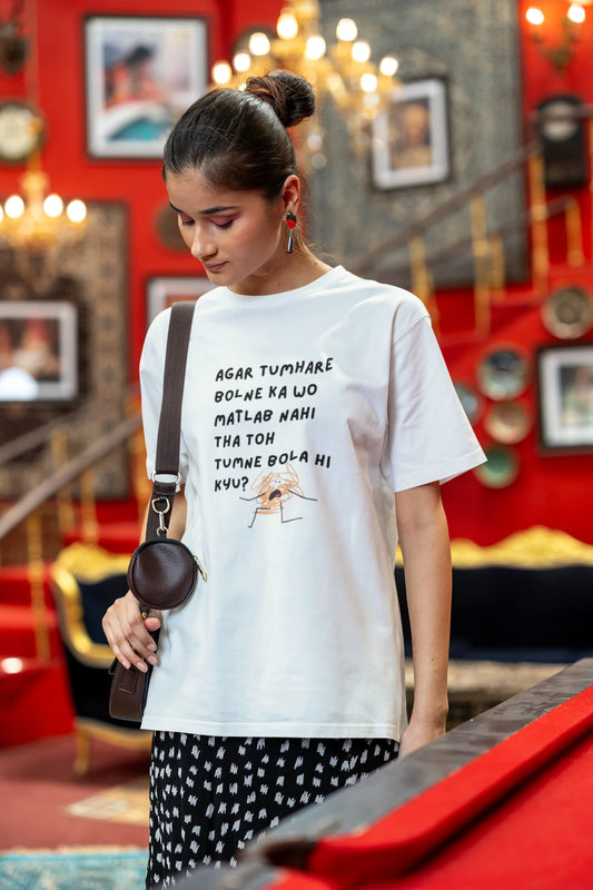 Tumne Bola Hi Kyun? | Memes | Dropped Sleeve Unisex Tee