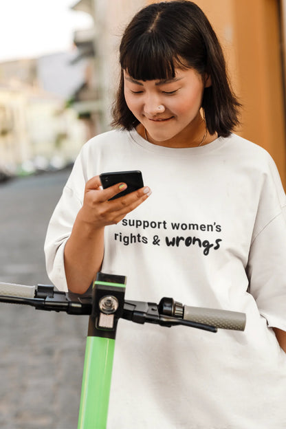 Rights And Wrongs | Memes | Dropped Sleeve Unisex Tee