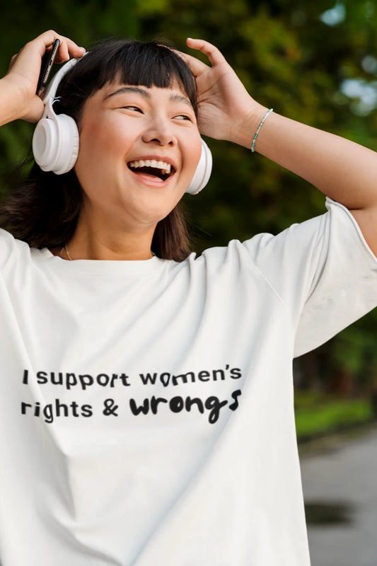 Rights And Wrongs | Memes | Dropped Sleeve Unisex Tee