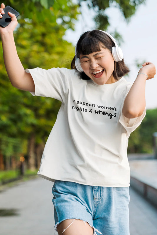 Rights And Wrongs | Memes | Dropped Sleeve Unisex Tee