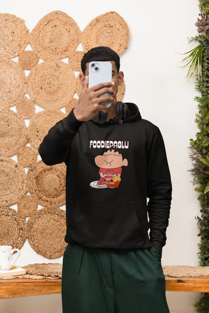 Foodie Paglu | Shinchan | Premium Unisex Winter Hoodie