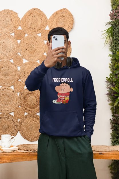 Foodie Paglu | Shinchan | Premium Unisex Winter Hoodie