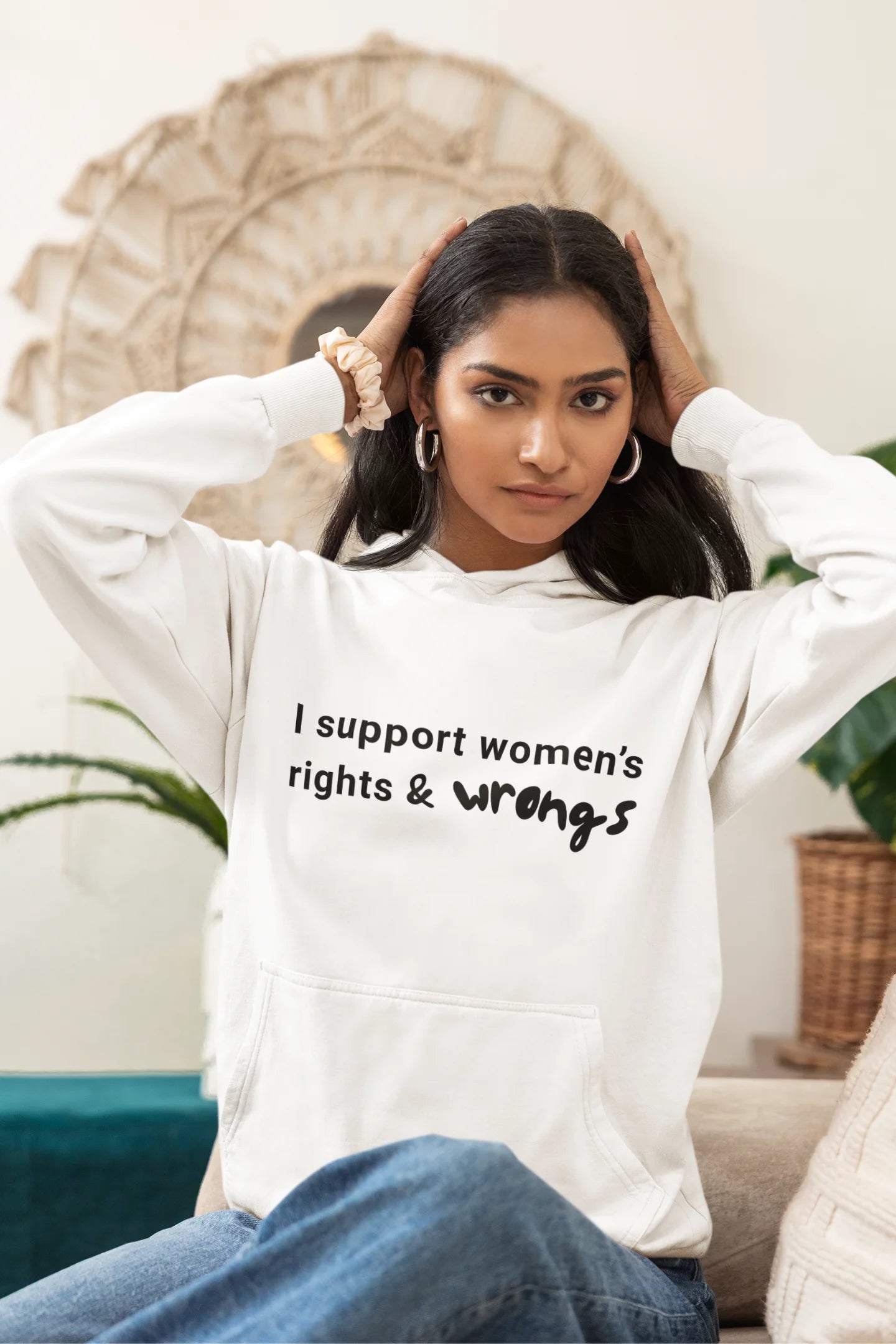 Right & Wrongs | Meme Market  | Premium Unisex Winter Hoodie