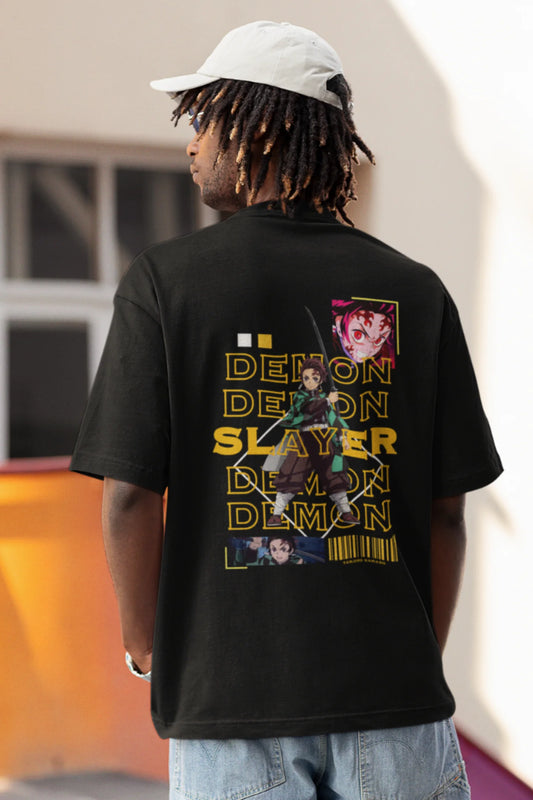 Demon Slayer | Anime | Dropped Sleeve Unisex Tee
