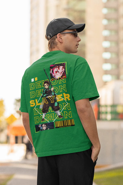 Demon Slayer | Anime | Dropped Sleeve Unisex Tee
