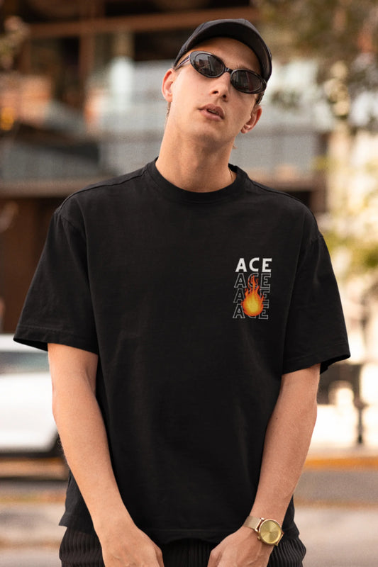 Anime Ace | One Piece | Anime | Dropped Sleeve Unisex Tee