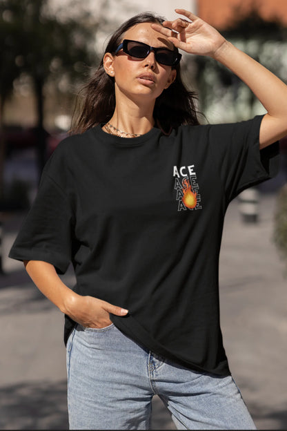Anime Ace | One Piece | Anime | Dropped Sleeve Unisex Tee