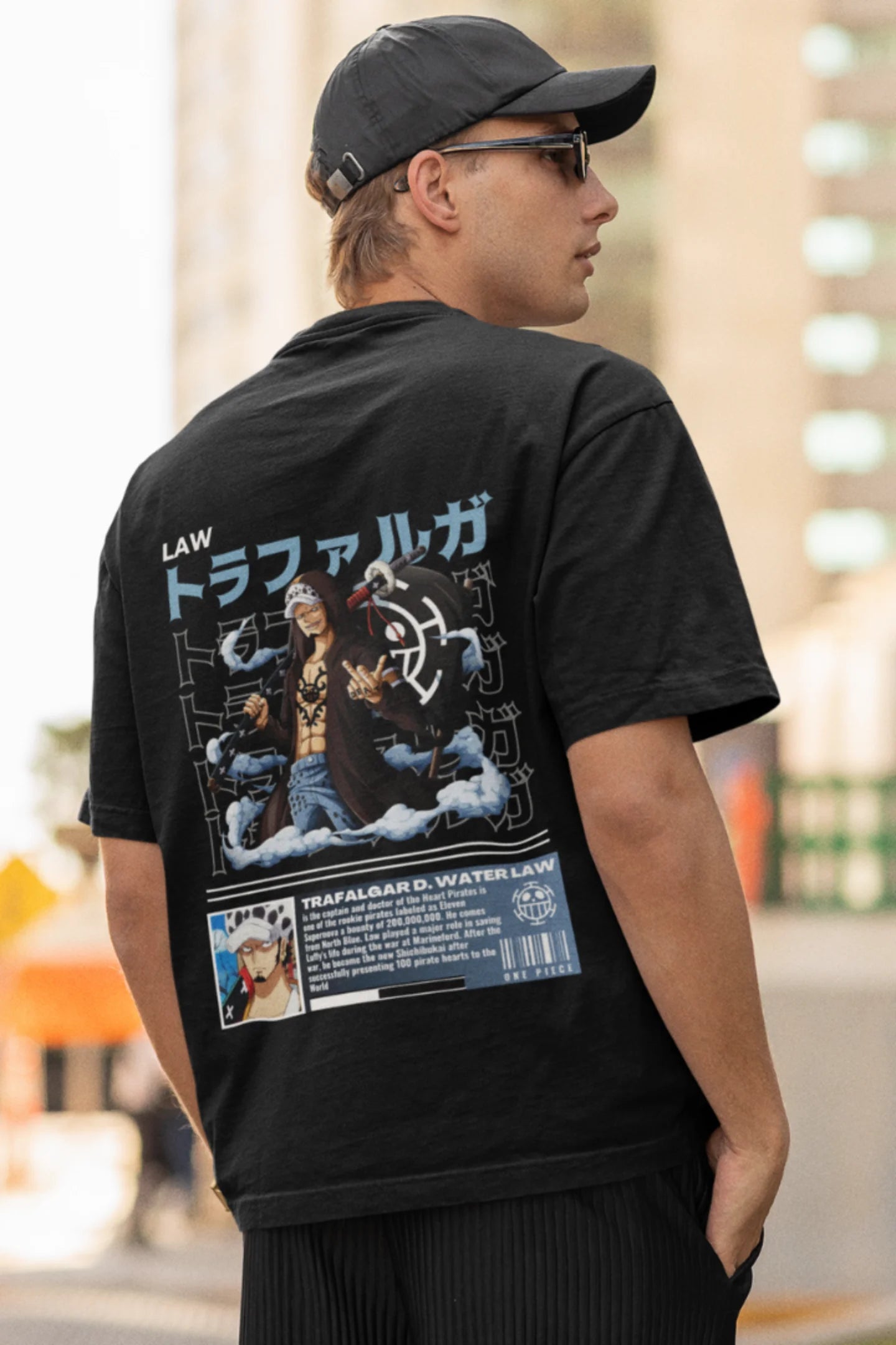 Trafalgar Law | One Piece | Anime | Dropped Sleeve Unisex Tee