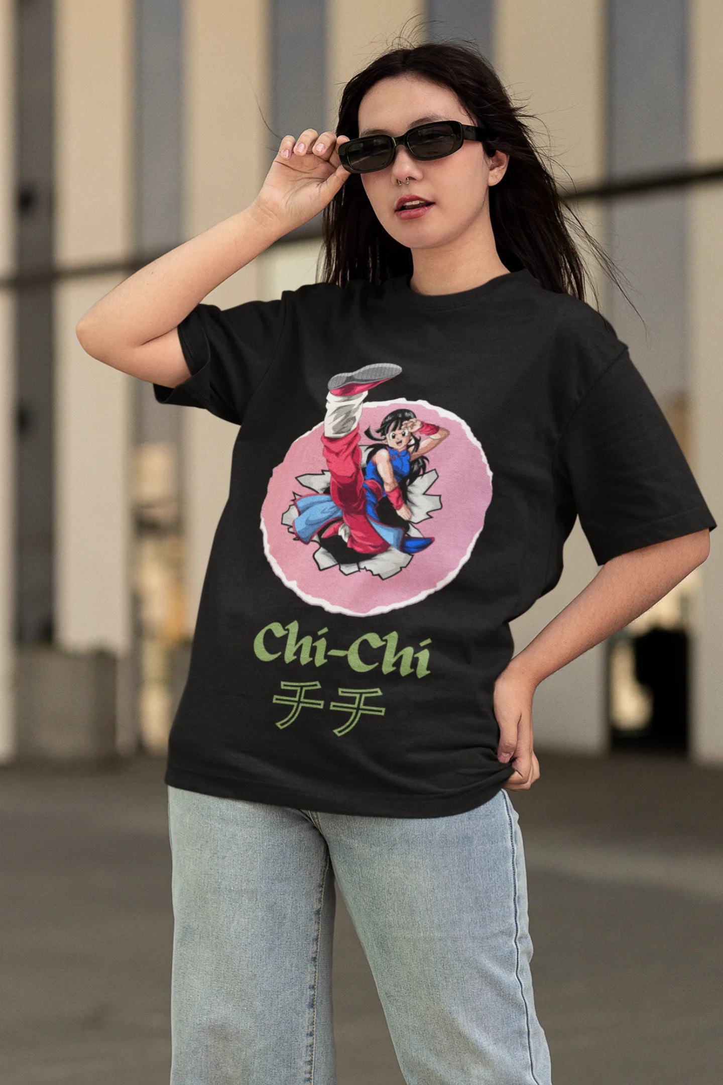 Chi Chi | Dragon Ball Z | Anime | Dropped Sleeve Unisex Tee