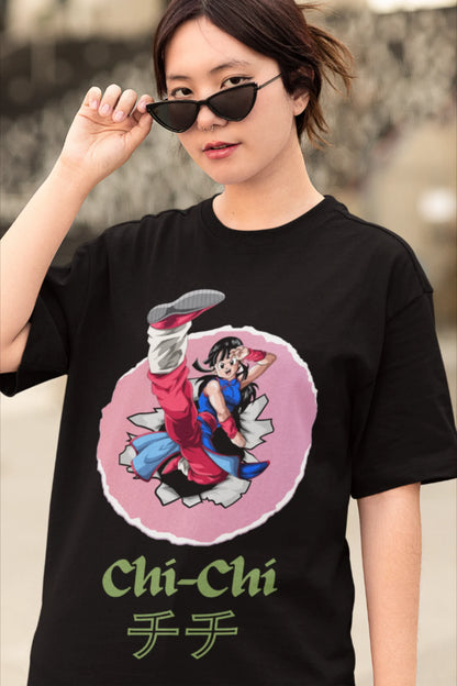Chi Chi | Dragon Ball Z | Anime | Dropped Sleeve Unisex Tee