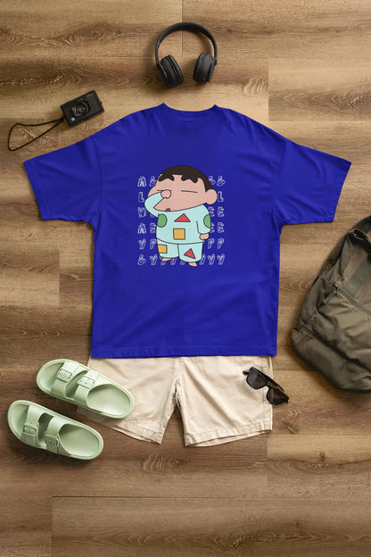 Always Sleepy | Shinchan | Dropped Sleeve Unisex Tee