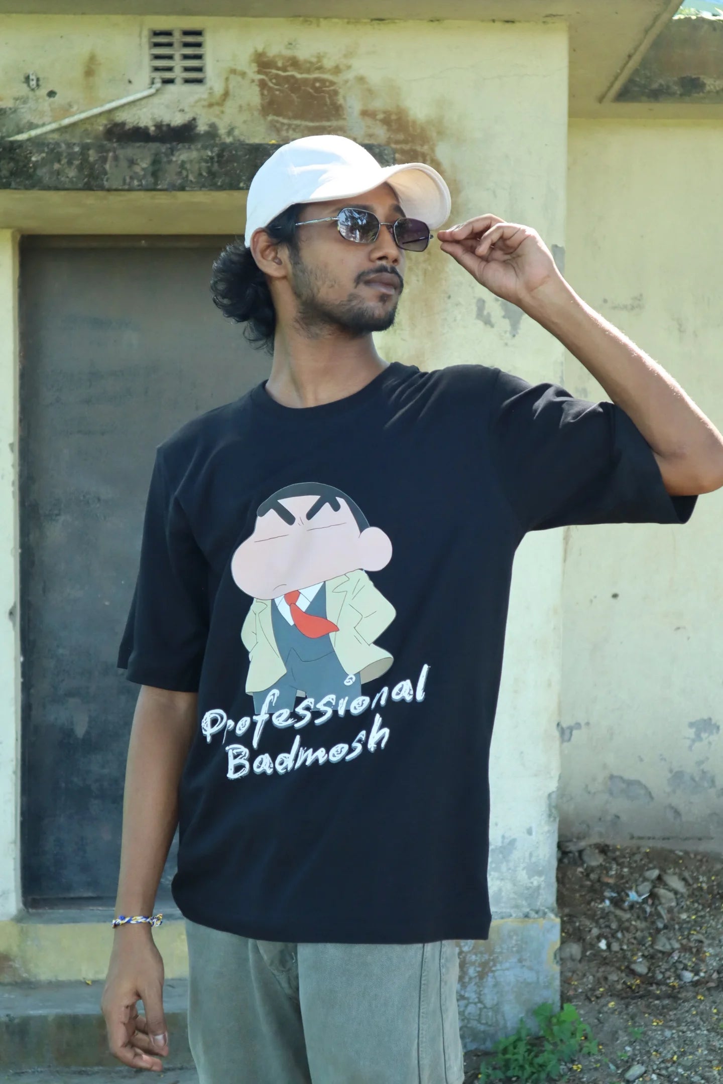 Professional Badmosh | Shinchan | Dropped Sleeve Unisex Tee