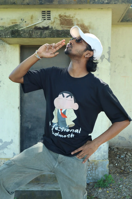 Professional Badmosh | Shinchan | Dropped Sleeve Unisex Tee