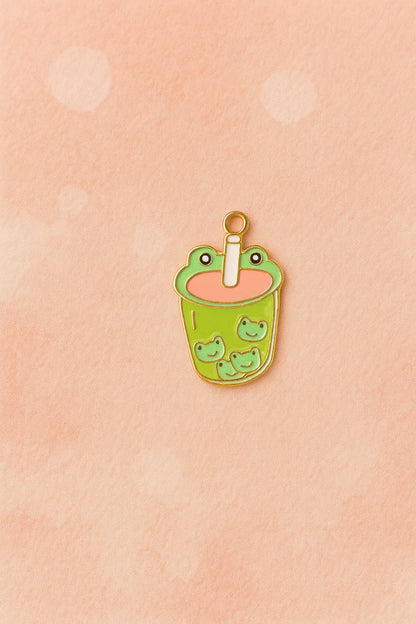 Frog Boba Tea | Aesthetic | Charms