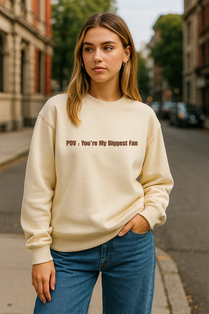 Biggest Fan | Pinterest | Unisex Sweatshirt