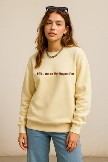 Biggest Fan | Pinterest | Unisex Sweatshirt