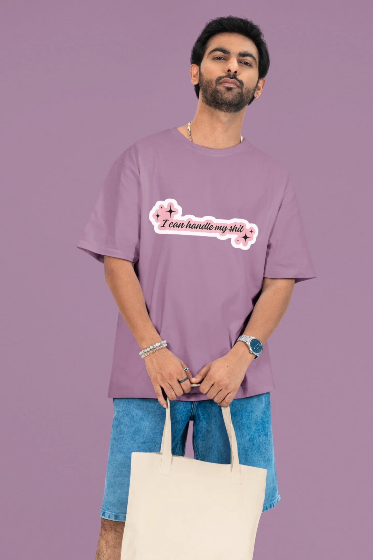 I can handle my shit | T.S | Dropped Sleeve Unisex Tee