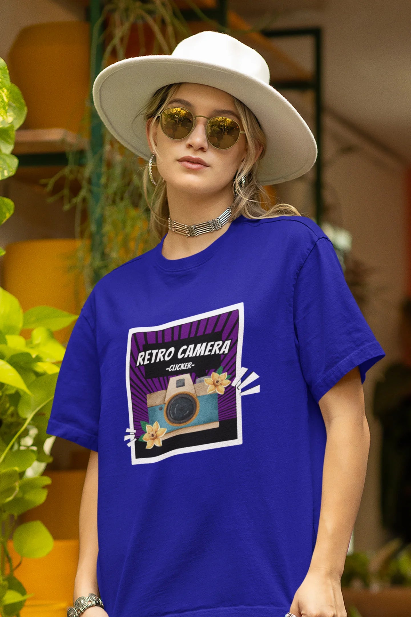 Retro Camera | Aesthetic | Dropped Sleeve Unisex Tee