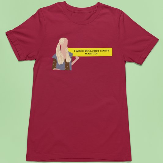 I wish I could but I don't want to | Premium Half Sleeve T-shirt