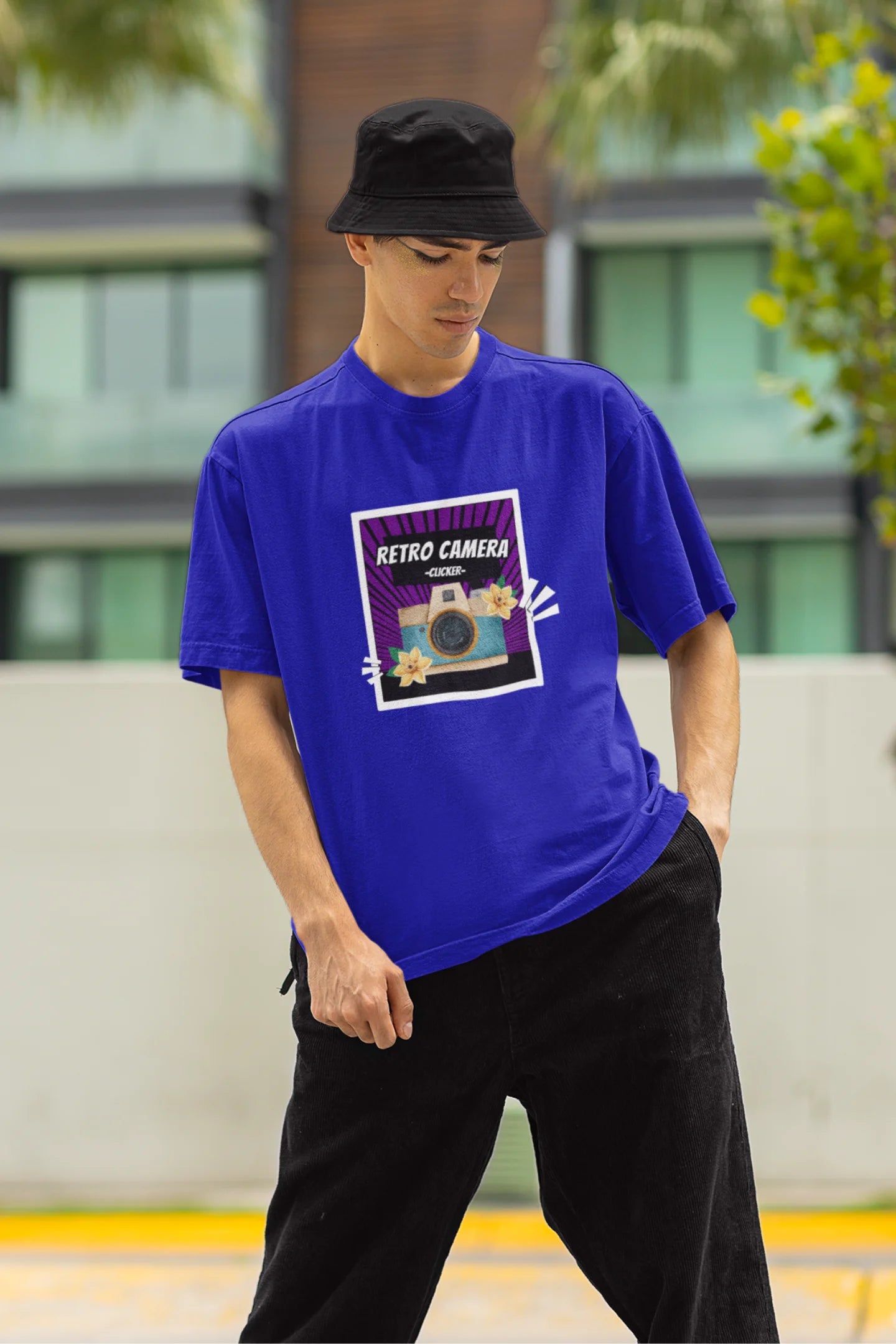 Retro Camera | Aesthetic | Dropped Sleeve Unisex Tee