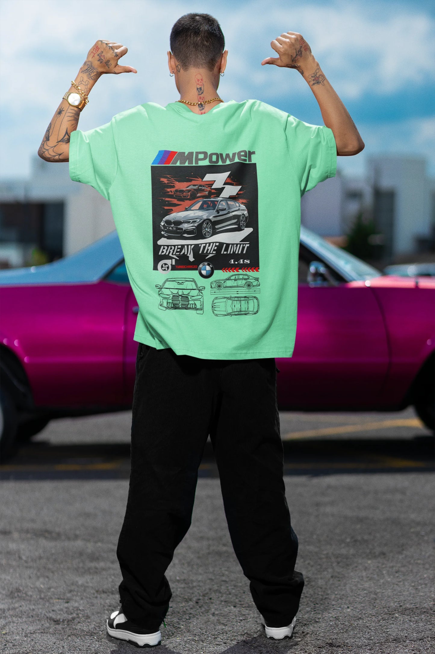 BMW | Super Cars | Dropped Sleeve Unisex Tee