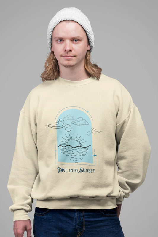 Dive into sunset | Aesthetic | Unisex Sweatshirt
