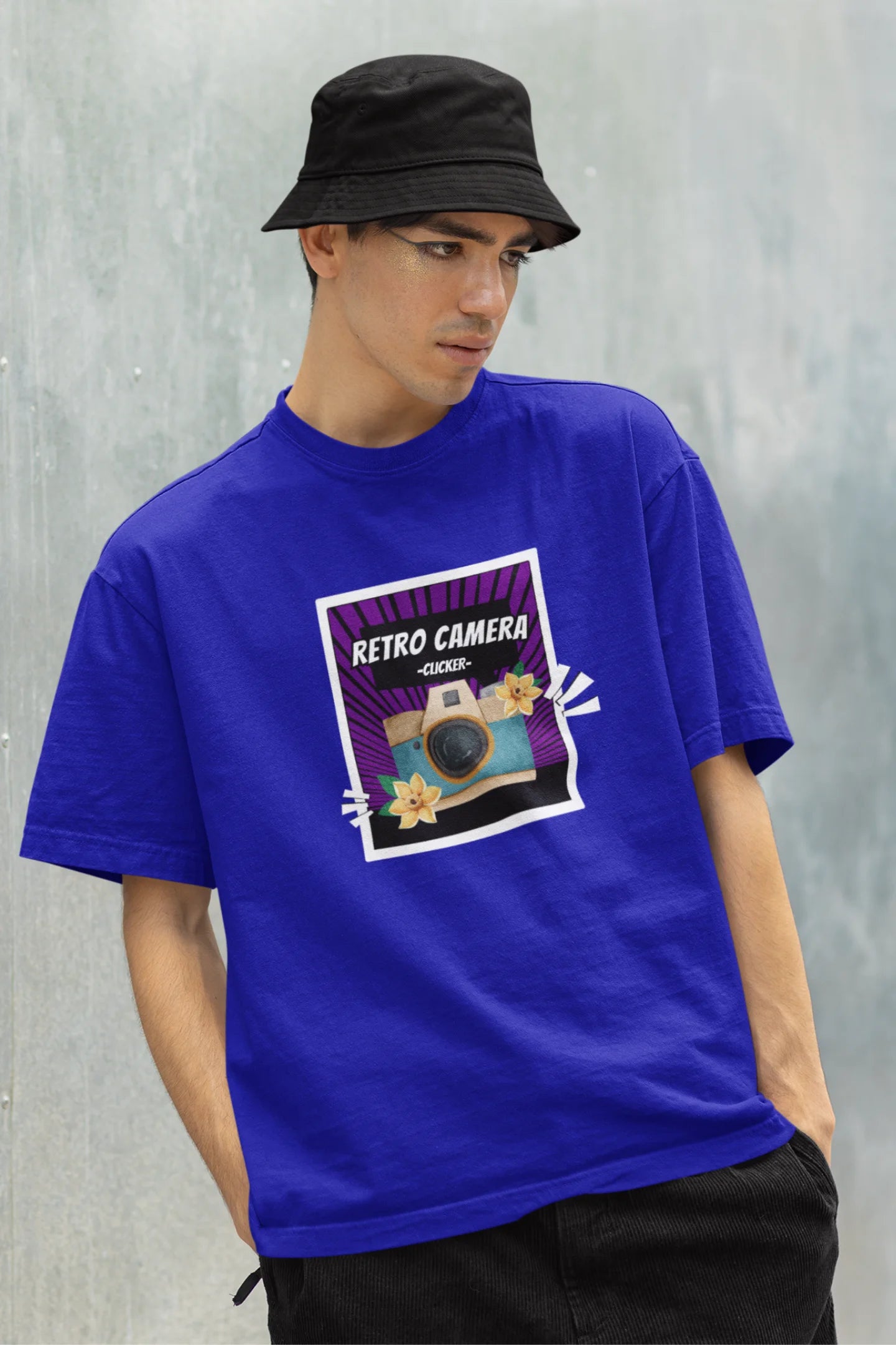 Retro Camera | Aesthetic | Dropped Sleeve Unisex Tee